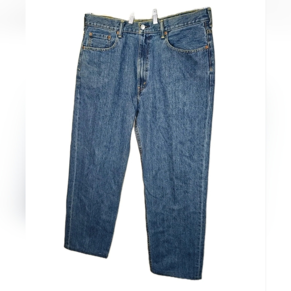 Levi's 550 Relaxed Fit Jeans 38/31 Blue Denim High Waisted Work Wear Streetwear - Picture 9 of 9